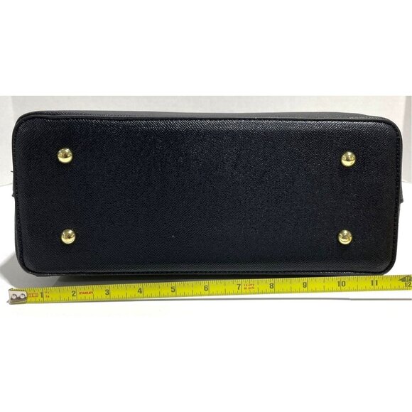 London Fog 100th Anniversary Black Saffiano‎ Tote Bag  NWT & NWB - Picture 4 of 10